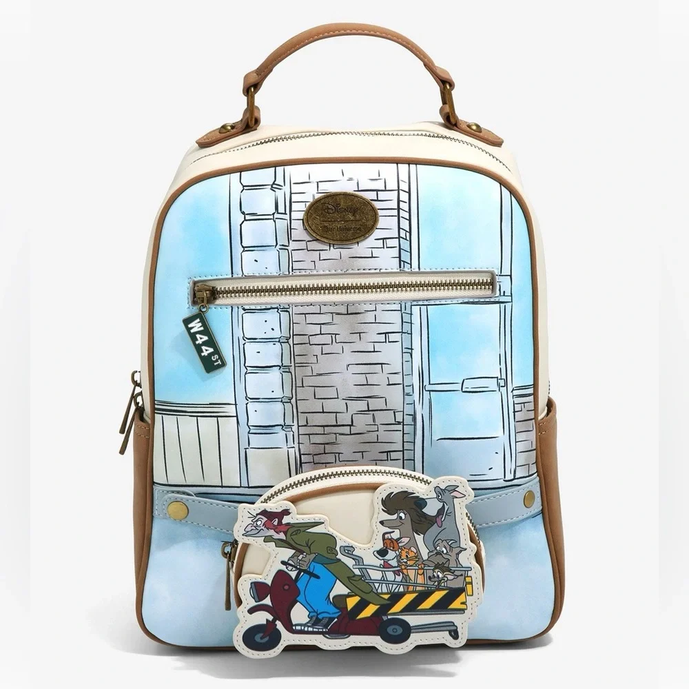 Our Universe Disney Oliver & Company Cart Mini Backpack & Coin Purse Set-NWT